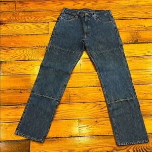 CARHARTT MENS RUGGED FLEX RELAXED MANY POCKETS BLUE JEANS SIZE 34 x 36